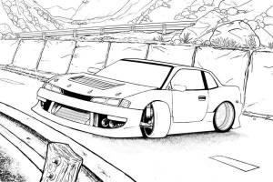 Раскраски Дрифт машин