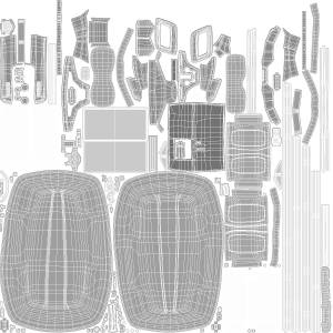 Гольф-кар с бензиновым двигателем общего назначения 3D Модель $89