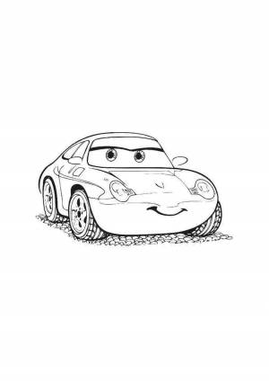 Салли тачки раскраска