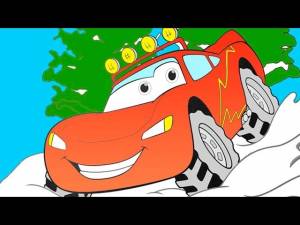 Раскраска из мультфильма Тачки