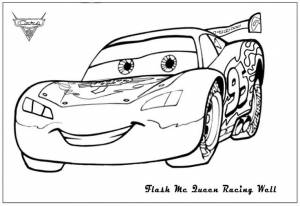 Раскраски для мальчиков Молния Маквин