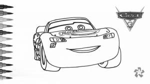 Раскраски Тачки 3 молния маквин