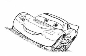 Раскраска молния маквин для мальчиков