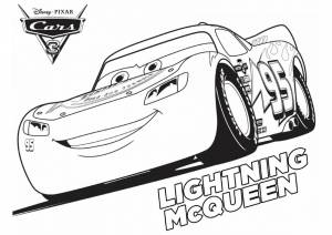 Раскраска Улыбающийся Маккуин