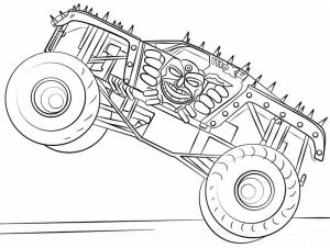 Раскраска классная mонстр-трак 2