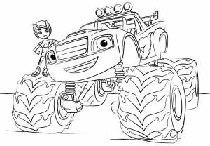 Раскраска Монстр Трак