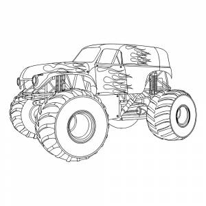 Раскраска Хот-род