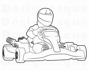 Раскраска картинг