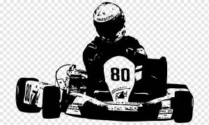 Картинг Открытая коляска Автогонки Автоспорт Наклейка на стену, другие, белый, спорт, другие png