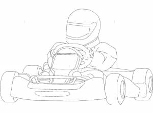 Раскраска картинг