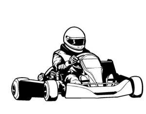 Раскраска Картинг