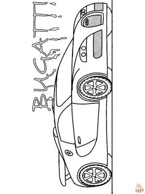 Лучшие раскраски Bugatti для детей