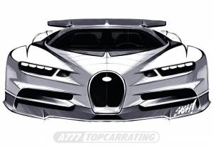 Рисунок Bugatti Chiron 2016