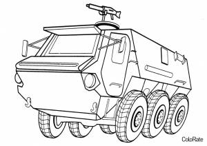Раскраска БТР FUCHS
