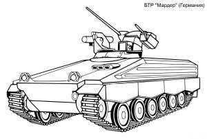 Раскраска БТР