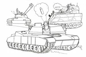 Раскраски Военная техника