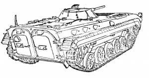 Раскраска бтр