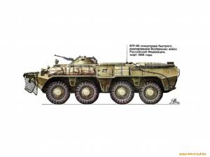 Обои Бронетранспортер БТР-80 Техника Военная техника, обои для рабочего стола, фотографии бронетранспортер, бтр, 80, техника, военная Обои для рабочего стола,  обои картинки заставки на рабочий стол