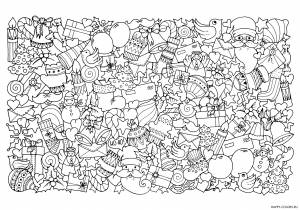 Новогодние раскраски