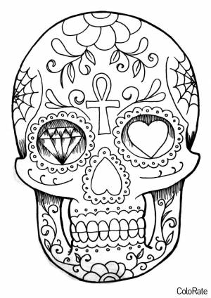 Раскраска Череп