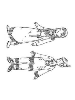 Раскраски Индеец