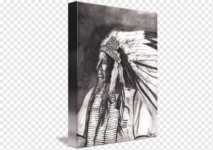 Рисование коренных американцев в Соединенных Штатах Эскиз, американских индейцев, карандаш, фотография, монохромный png