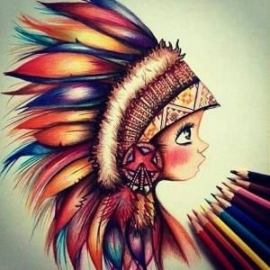 Мультяшный индеец