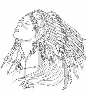 Раскраска индейцев на лице