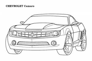 Раскраски Раскраска Chevrolet для мальчиков
