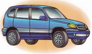 Раскраска Нива Chevrolet
