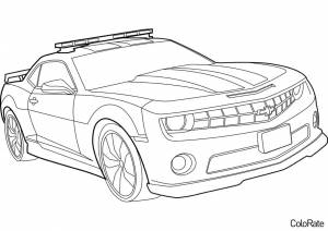 Раскраска Chevrolet Camaro