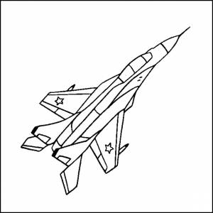 Раскраски Раскраска Военный самолёт самолеты машины