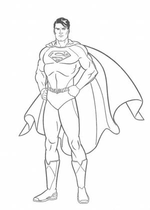 Раскраска Супермен