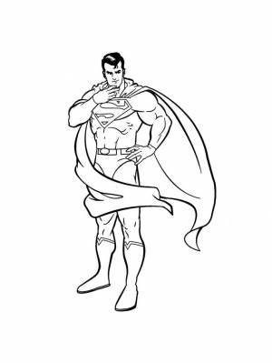 Раскраски Супермен