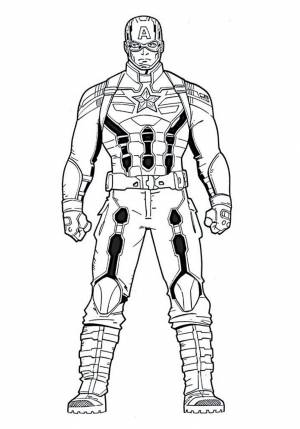 раскраски Капитана Америка