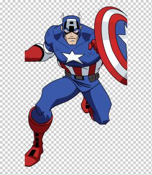 Капитан Америка Марвел Мстители Соберите рисунок, мультфильм супергероя, png