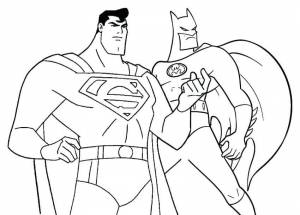 Раскраска Супермен