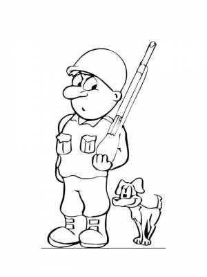 Раскраски Солдаты   в формате