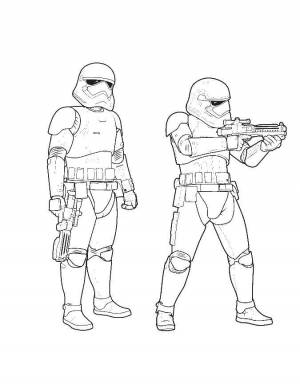 Раскраски солдат, Раскраска Солдаты звездные войны