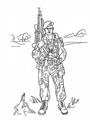 Раскраски Военные   в формате