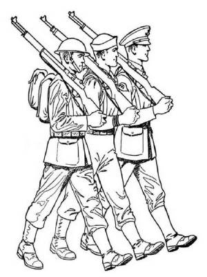 Раскраски Военные