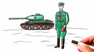 Как нарисовать рисунок на 9 мая