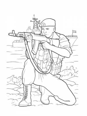 Раскраски Солдаты   в формате