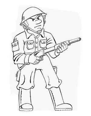 Раскраски Солдаты