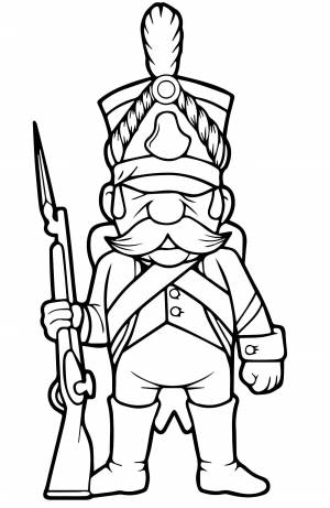 Солдат с усами