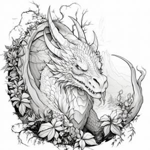 Раскраска Дракон для детей и взрослых