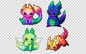 Легендарное существо Рисунок Дитя Дракона, милый дракончик, png