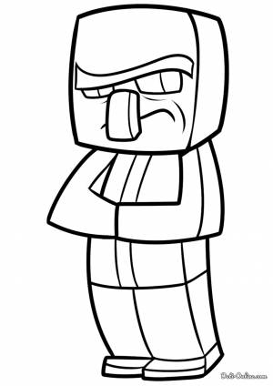 Раскраска Житель деревни