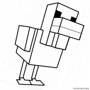 Раскраски майнкрафт заяц