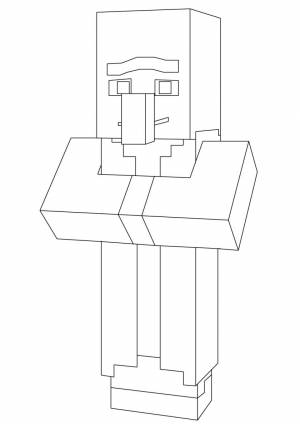 Раскраска Веселый деревенский житель